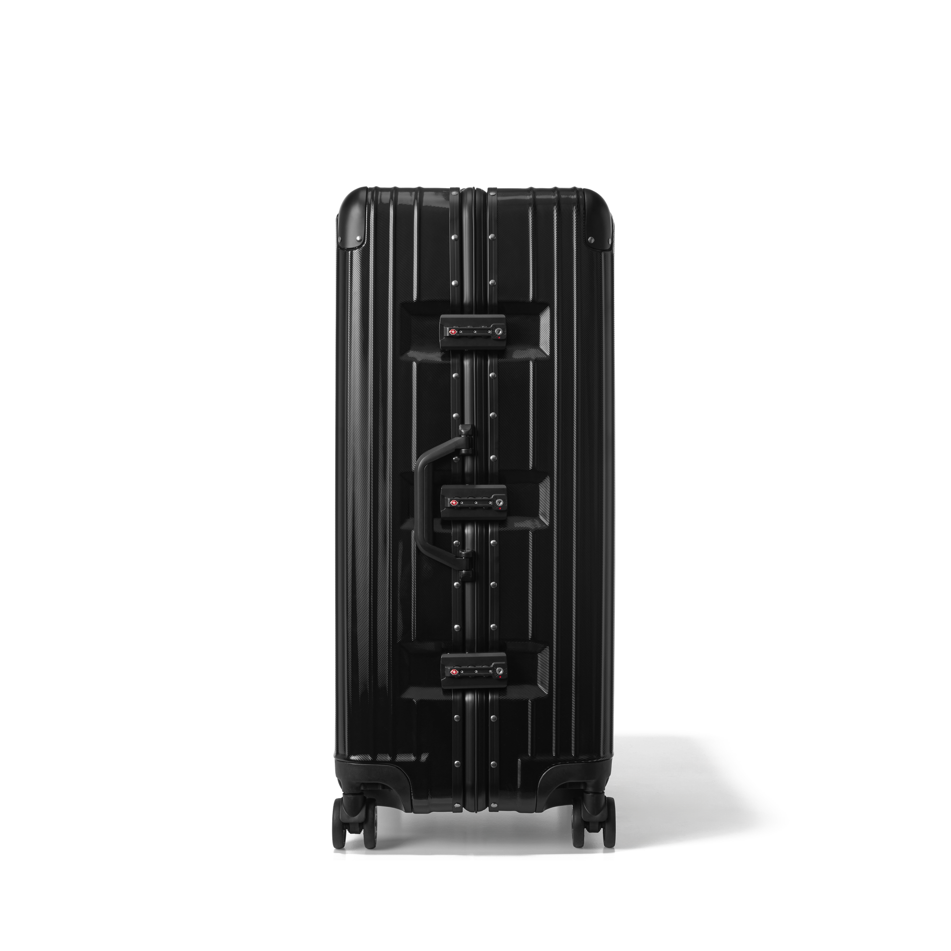 Reiskoffer Zwart Large AEON | Voyagoux zijkant