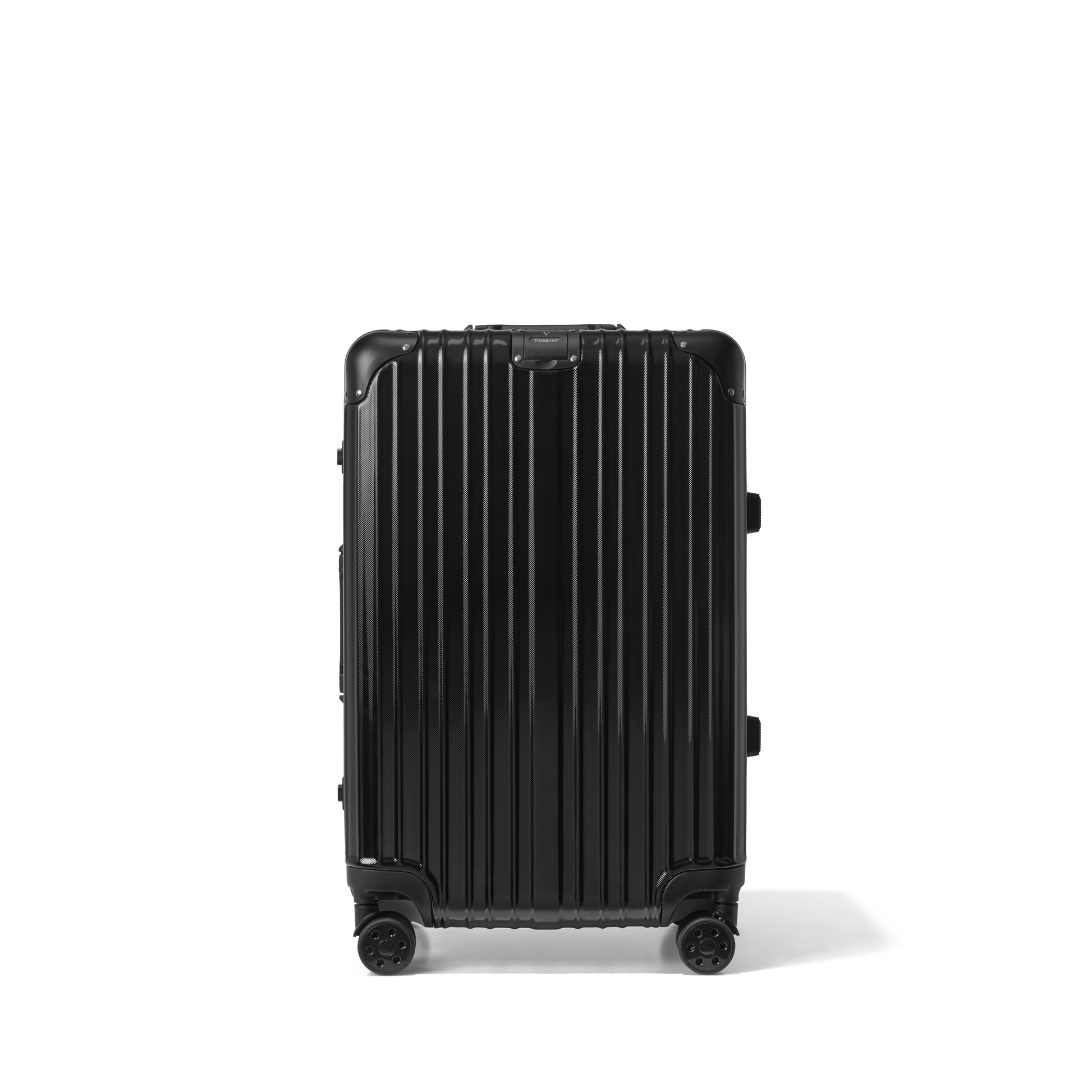 Reiskoffer Zwart Medium AEON | Voyagoux voorkant