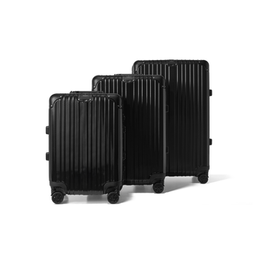 Kofferset 3 delig Zwart S / M / L AEON | Voyagoux voorkant