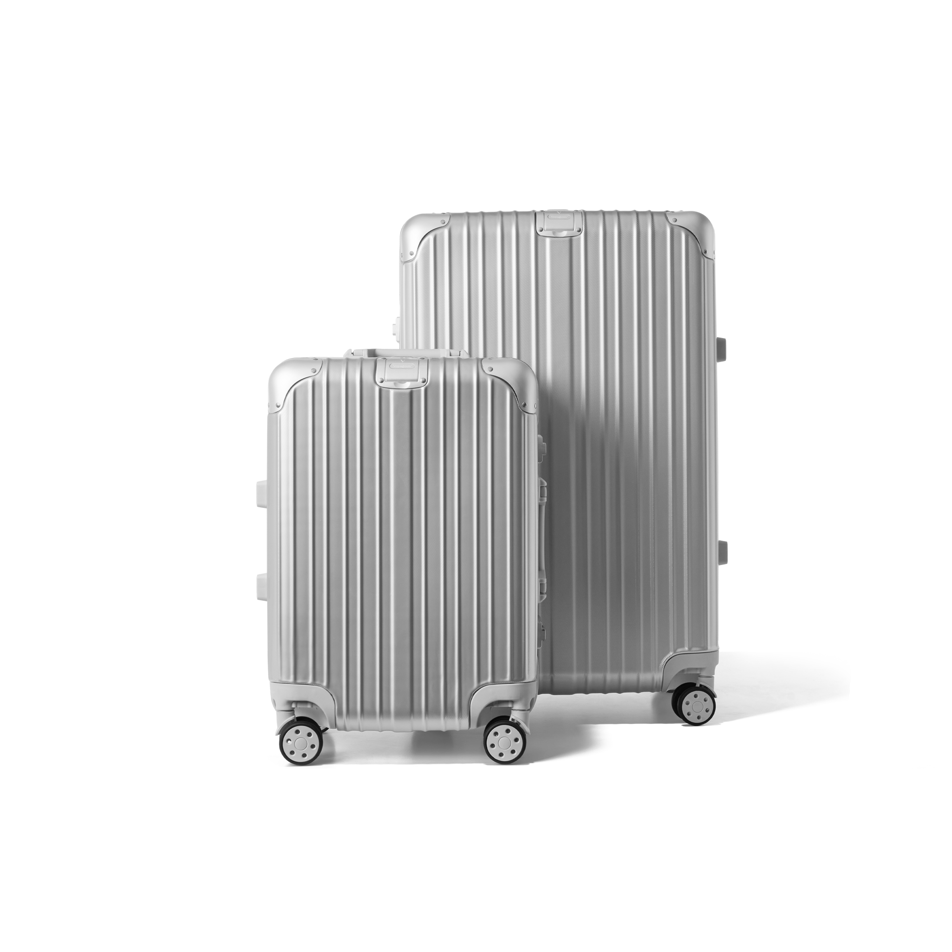 Kofferset 2 delig Zilver S / L AEON | Voyagoux voorkant