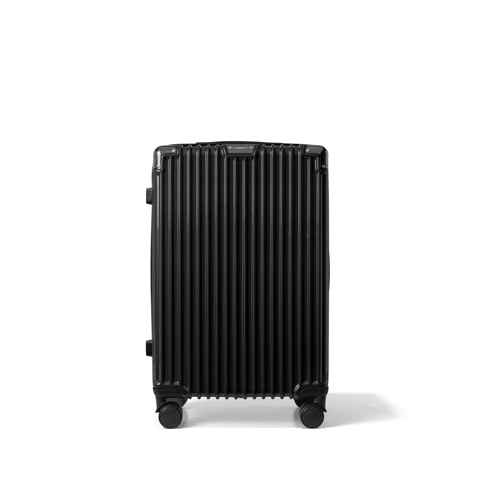 Reiskoffer Zwart Medium Classic | Voyagoux voorkant