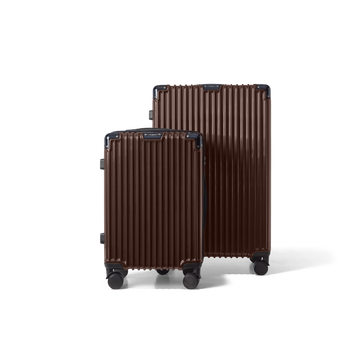 Kofferset 2 delig Bruin | S / L