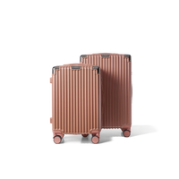Kofferset 2 delig Rose Gold S / M Classic | Voyagoux voorkant