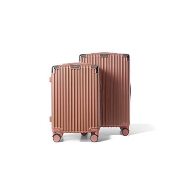 Kofferset 2 delig Rose Gold S / M Classic | Voyagoux voorkant