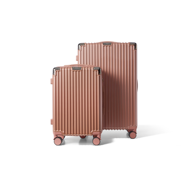 Kofferset 2 delig Rose Gold S / L Classic | Voyagoux voorkant