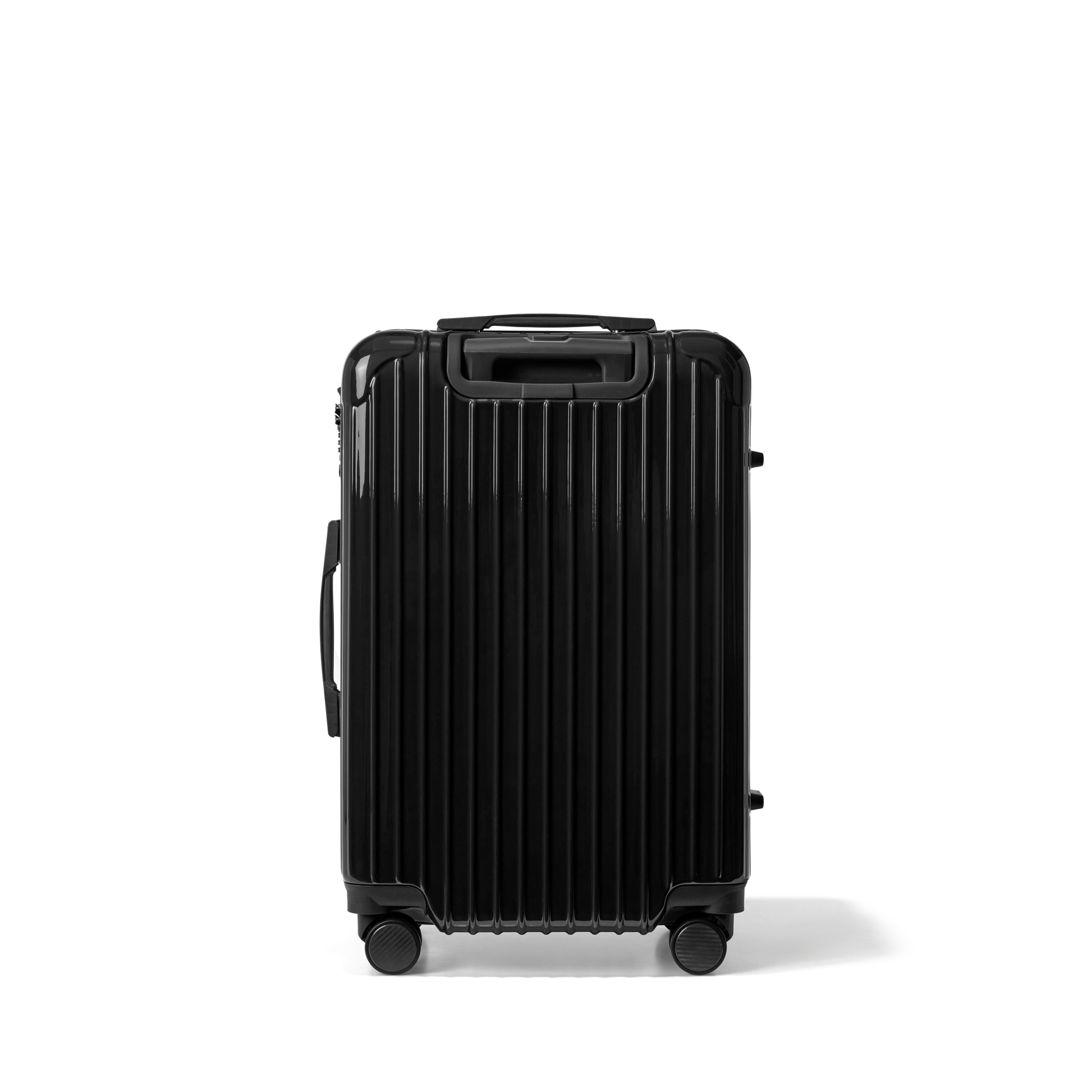 Reiskoffer Zwart Medium Essentials | Voyagoux achterkant