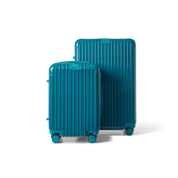 Kofferset 2 delig Lichtblauw S / L Essentials | Voyagoux voorkant