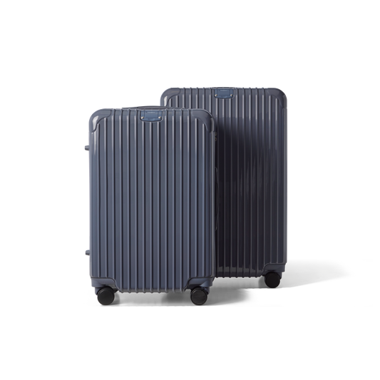 Kofferset 2 delig Nardo Grijs M / L Essentials | Voyagoux voorkant