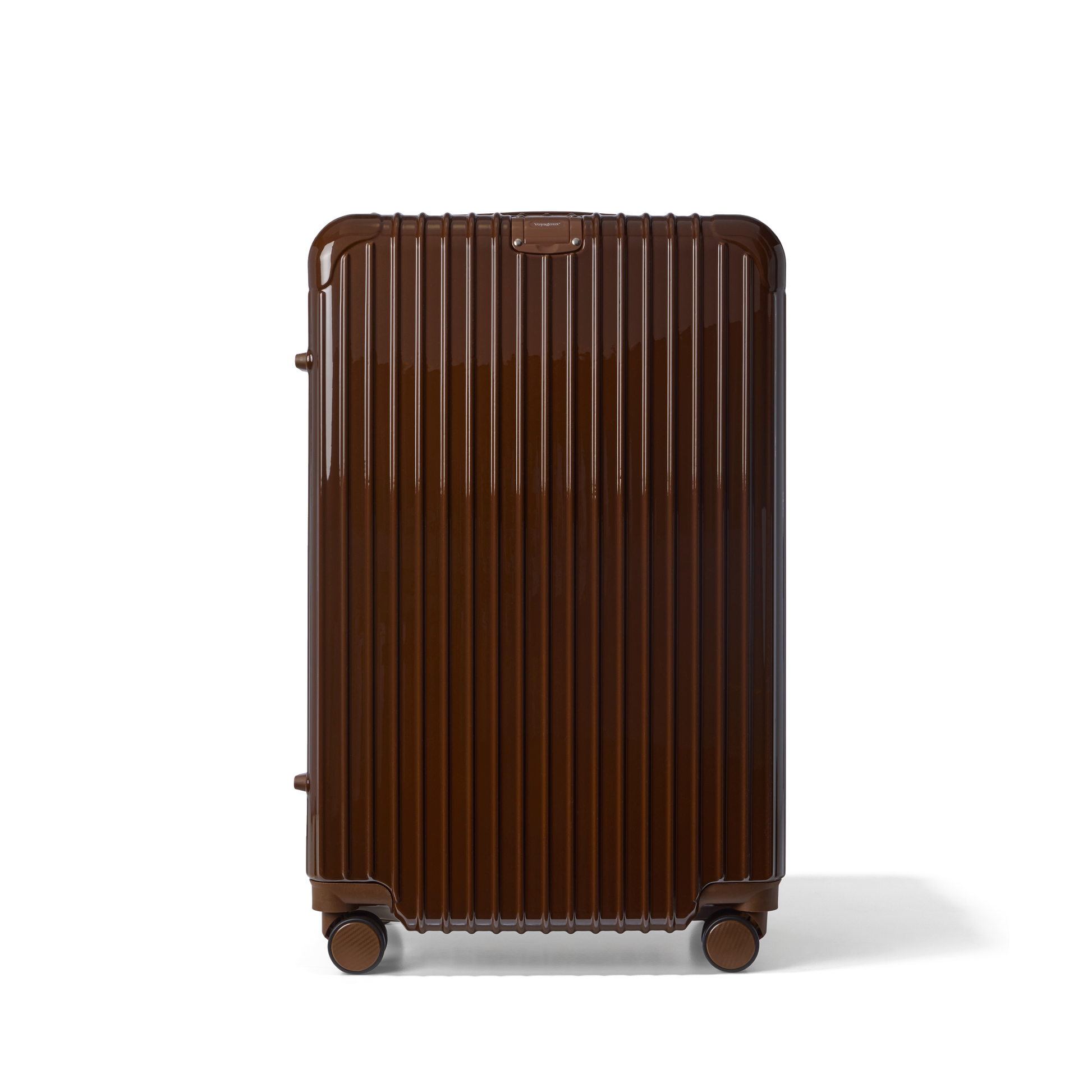 Reiskoffer Donkerbruin Large Essentials | Voyagoux voorkant