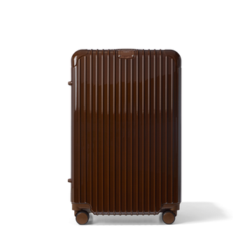 Reiskoffer Donkerbruin Large Essentials | Voyagoux voorkant