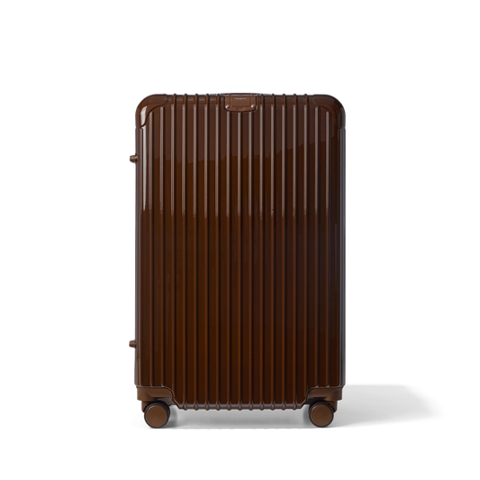 Reiskoffer Donkerbruin Large Essentials | Voyagoux voorkant