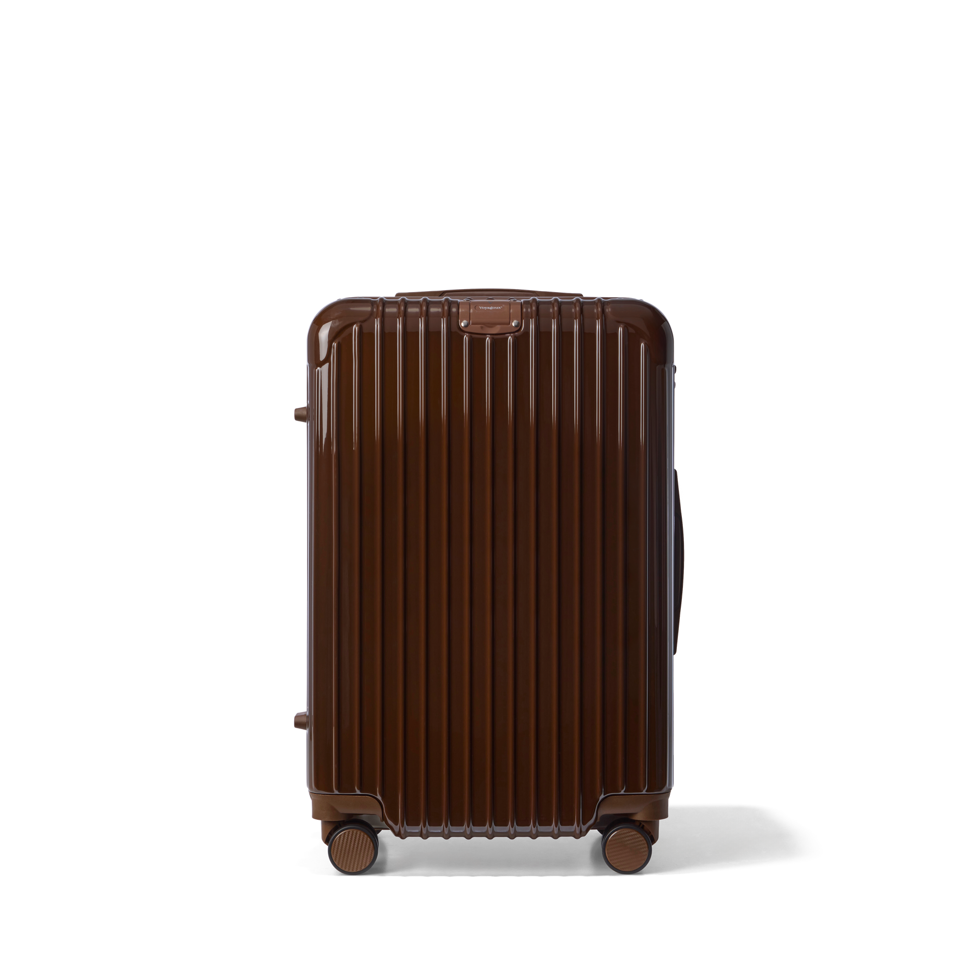 Reiskoffer Donkerbruin Medium Essentials | Voyagoux voorkant