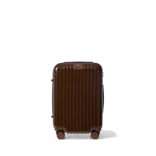 Handbagage koffer Donkerbruin Essentials | Voyagoux voorkant