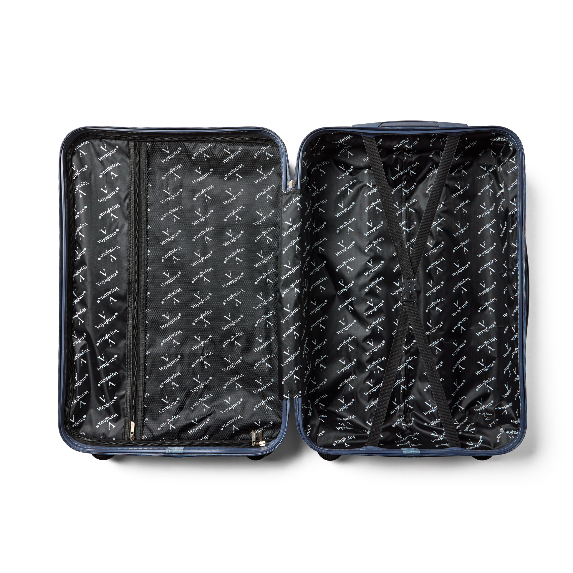 Handbagage koffer Nardo Grijs Essentials | Voyagoux binnenkant