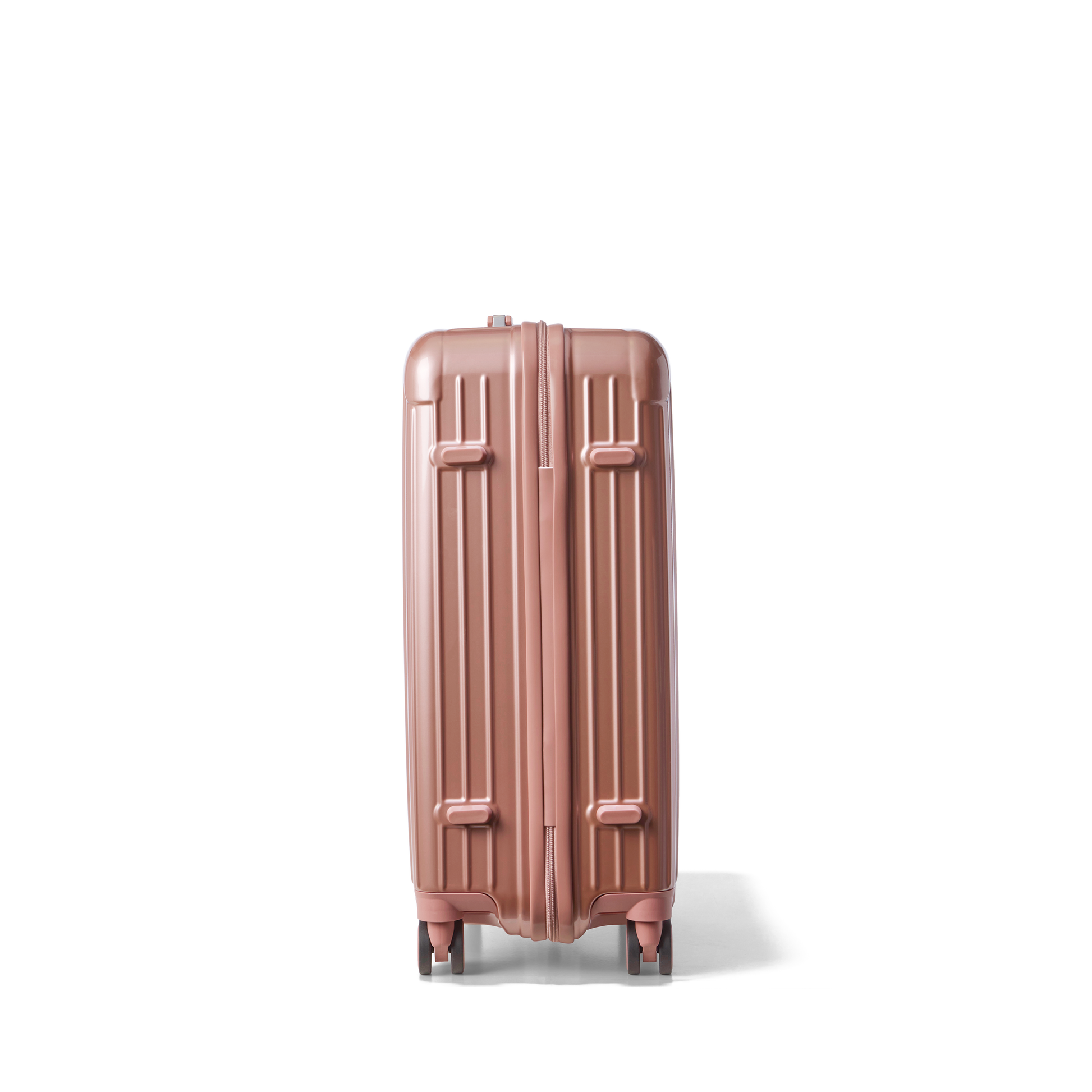 Reiskoffer Rose Gold Medium Essentials | Voyagoux zijkant