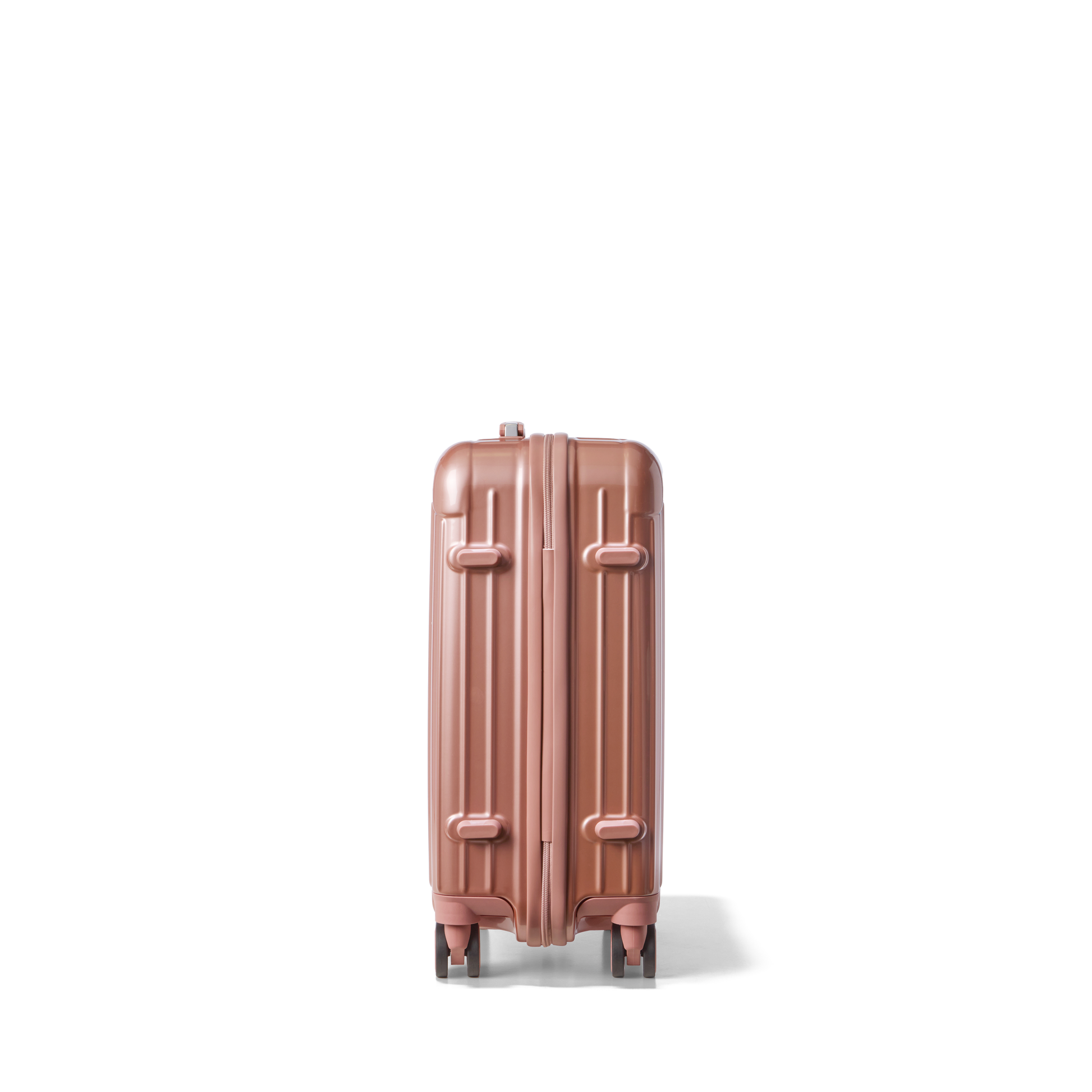 Handbagage koffer Rose Gold Essentials | Voyagoux zijkant