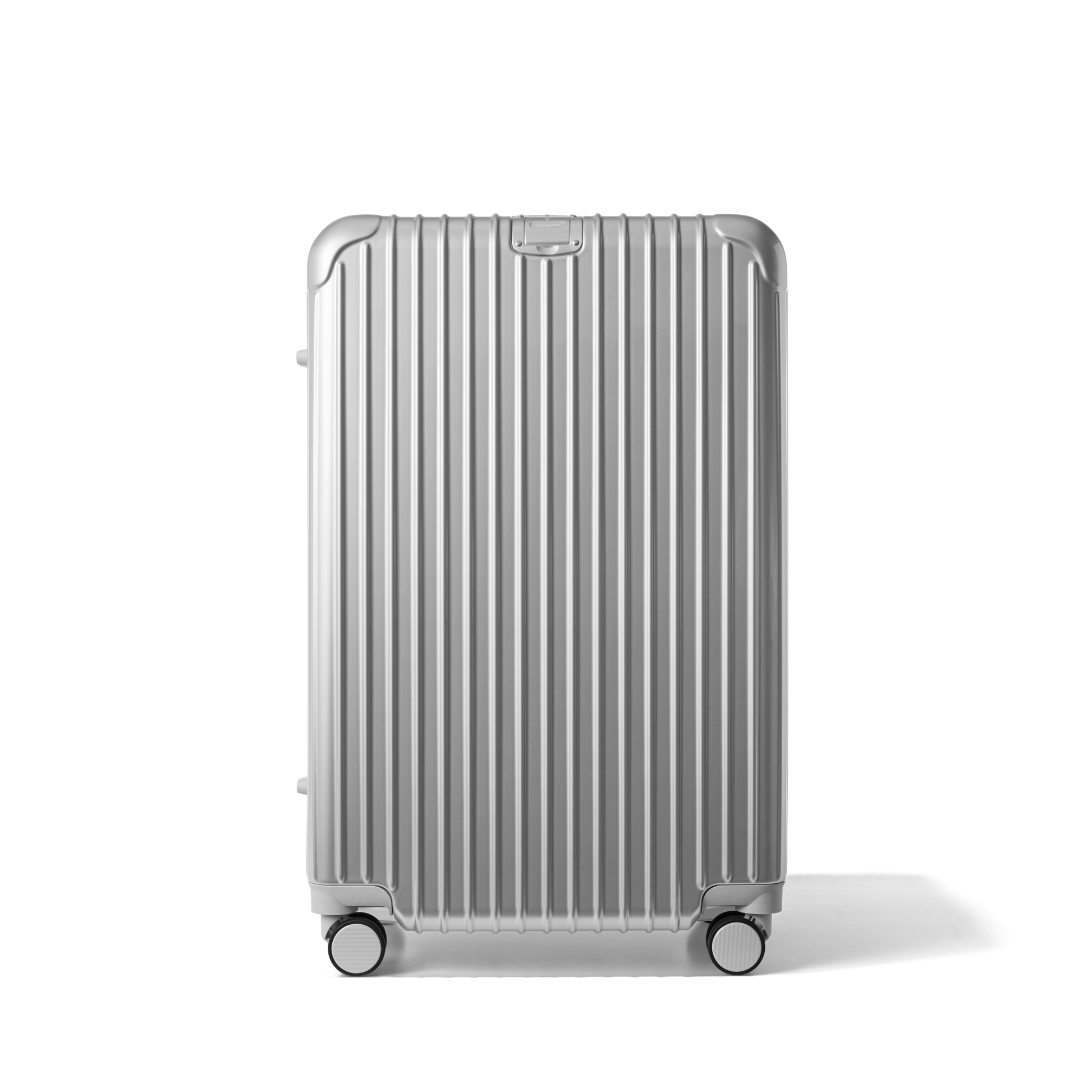 Reiskoffer Zilver Large Essentials | Voyagoux voorkant