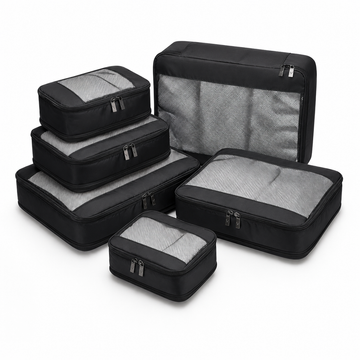 Premium Packing Cubes 6-delig | Zwart