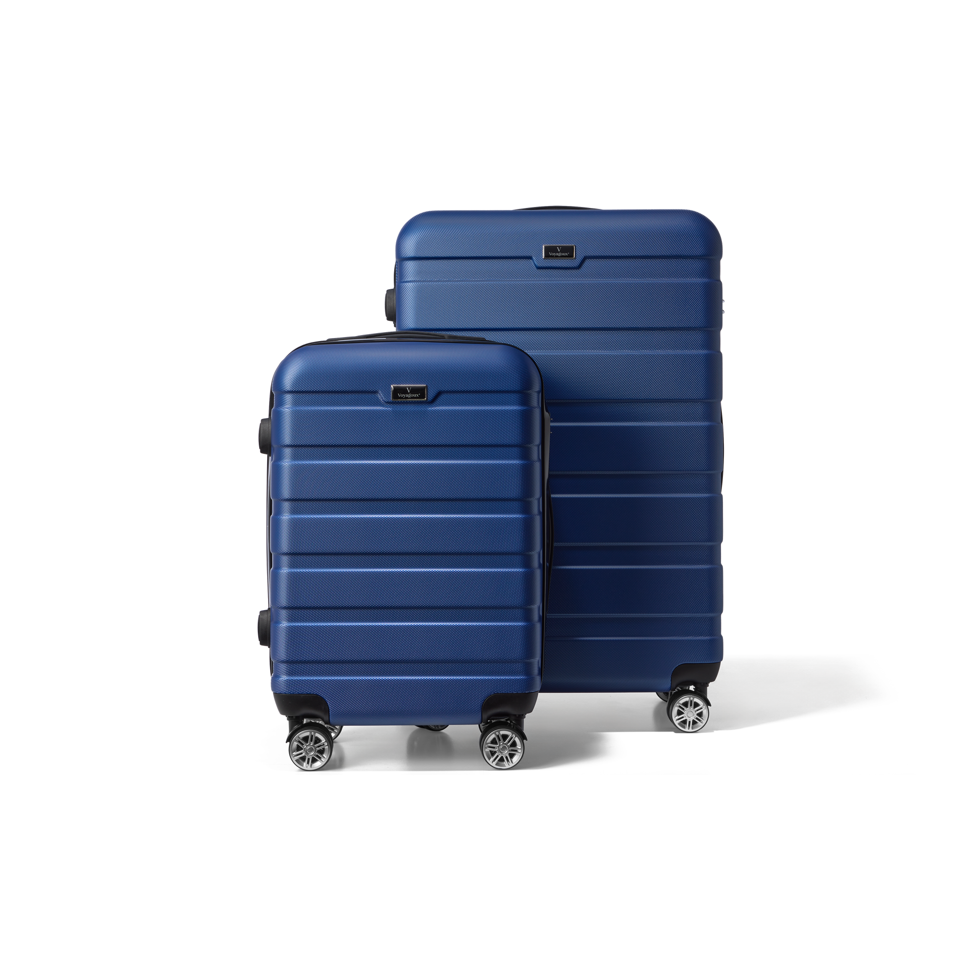 Kofferset 2 delig Blauw S / L Revelation | Voyagoux voorkant