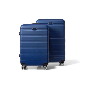 Kofferset 2 delig Blauw M / L Revelation | Voyagoux voorkant