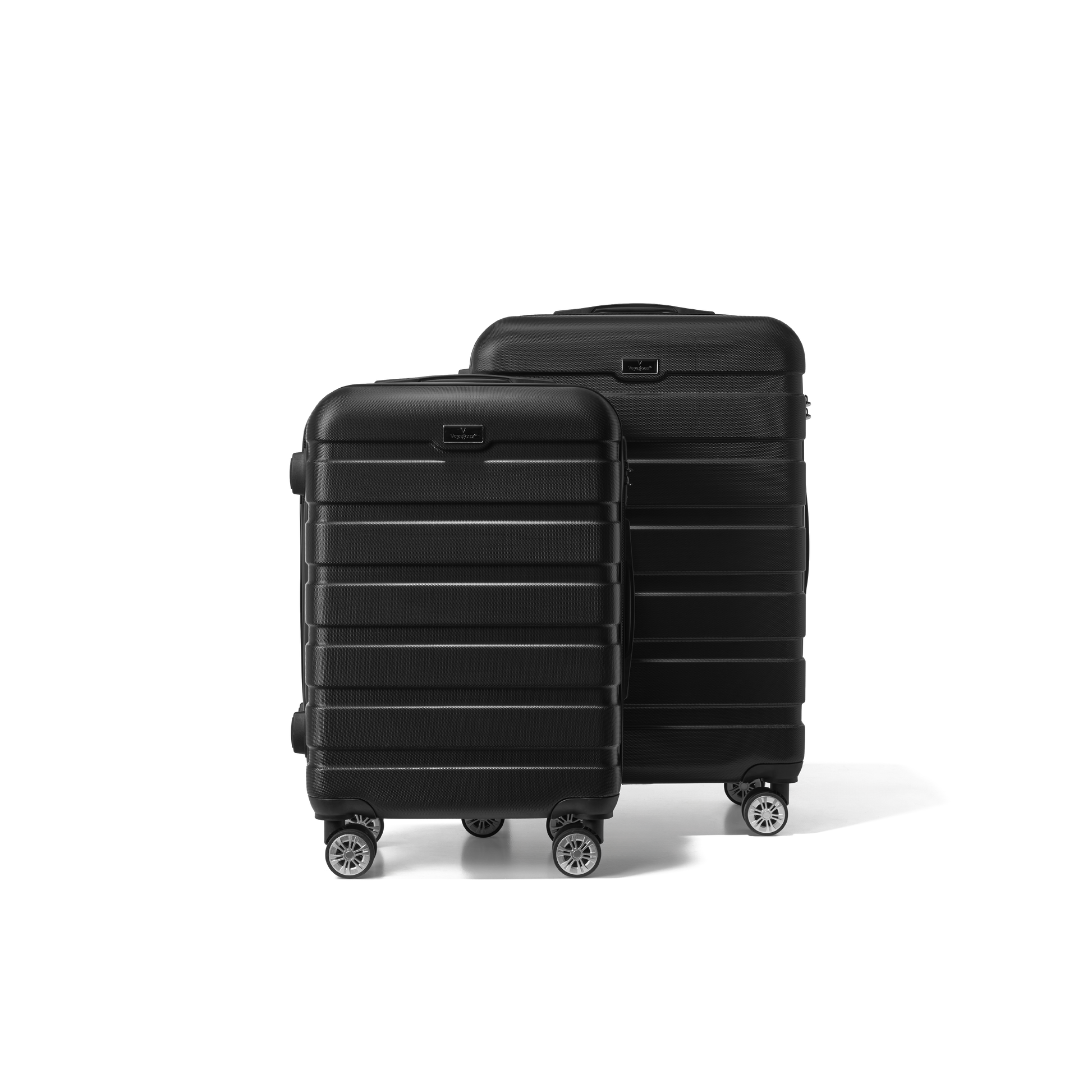 Kofferset 2 delig Zwart S / M Revelation | Voyagoux voorkant