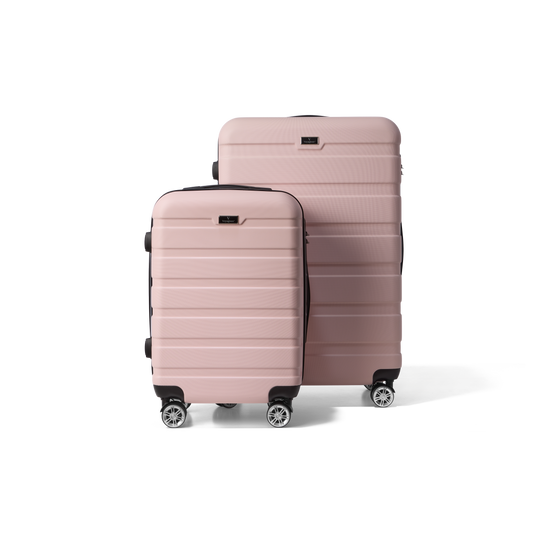 Kofferset 2 delig Lichtroze S / L Revelation | Voyagoux voorkant