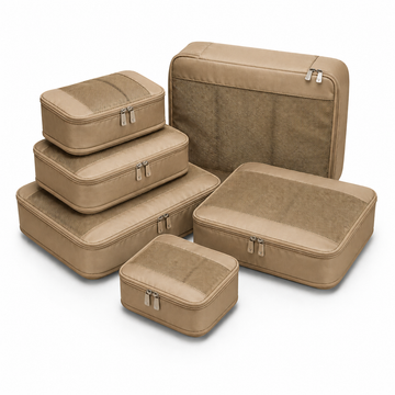 Premium Packing Cubes 6-delig | Beige